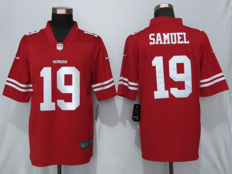 Men San Francisco 49ers #19 Samuel Red Nike Vapor Untouchable Limited Player
